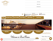 Tablet Screenshot of luxetrains.com